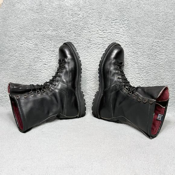 Danner Fort Lewis Mens Size 13 Combat Boots Black Leather Gore-Tex 200G USA - Picture 8 of 13